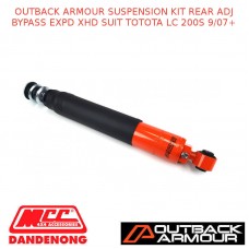 OUTBACK ARMOUR SUSPENSION KIT REAR ADJ BYPASS EXPD XHD FITS TOTOTA LC 200S 9/07+